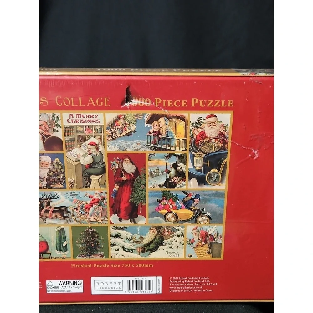 2021 CHRISTMAS COLLAGE 1000 PIECE PUZZLE FACTORY SEALED‎